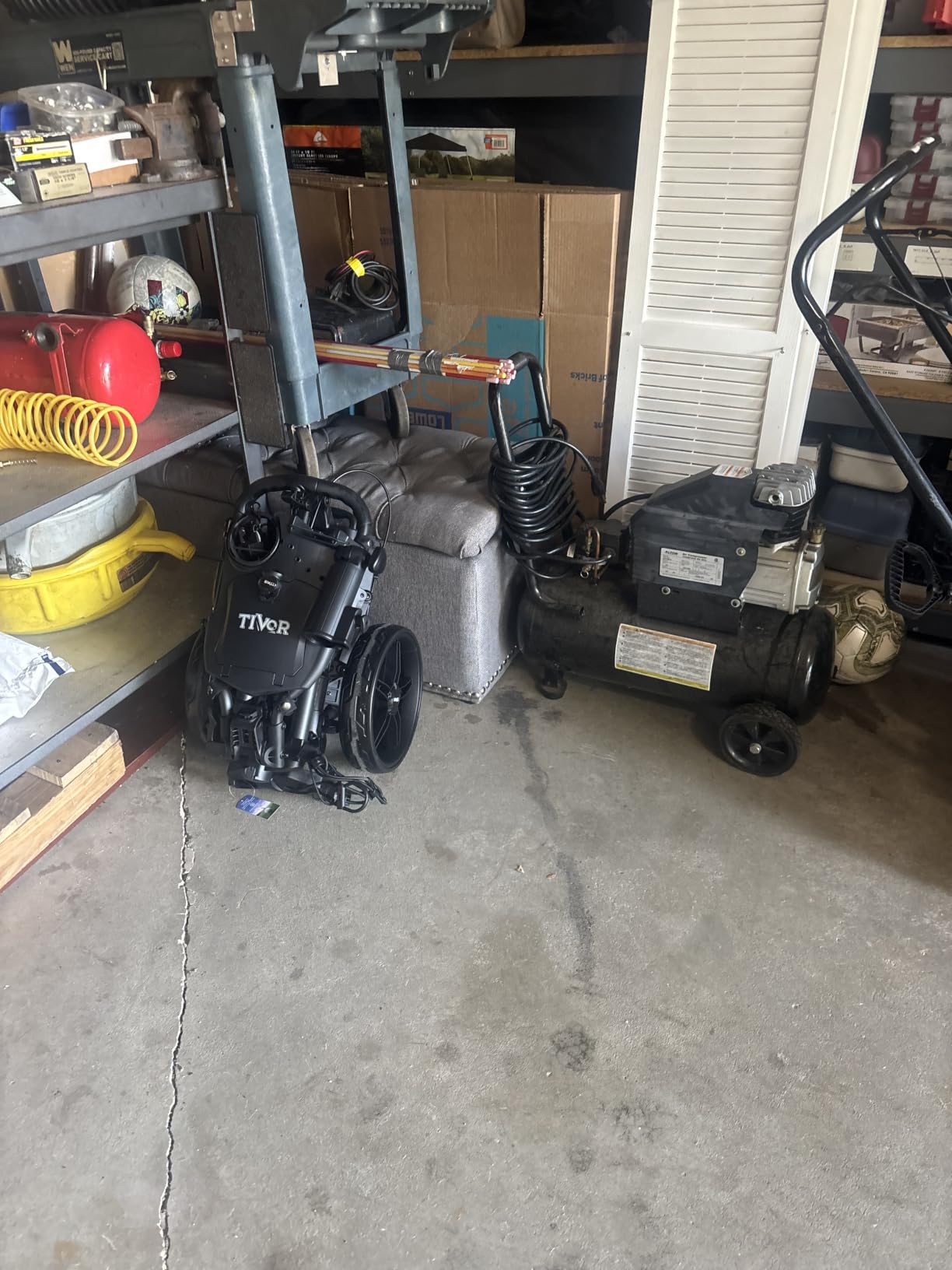 Tivor Golf Push Cart with 360° Front Wheels & Handbrake, 3 Wheel Pull Cart Offers One-Click Folding and All-Terrain Mobility customer photo 2