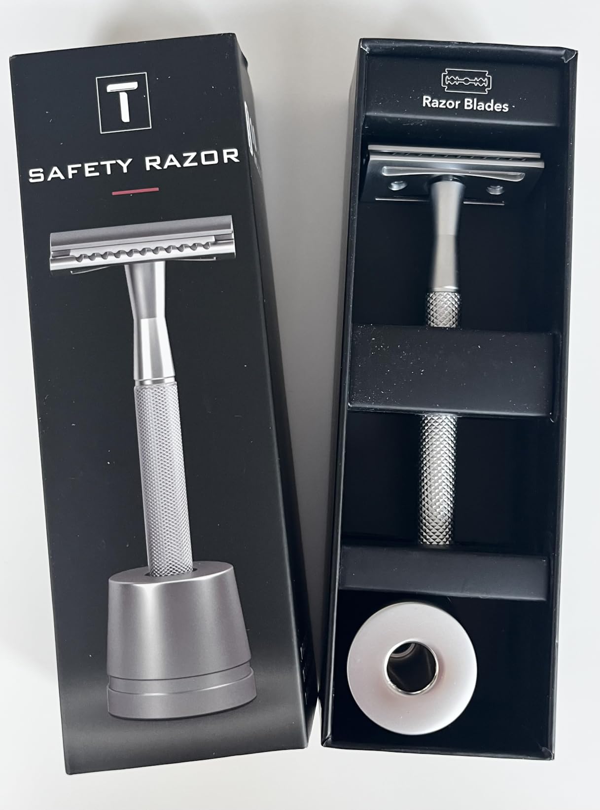 Shaving Kit Gifts for Men, Single Blade Safety Razor Kit | Includes Safety Razor, Double Edge Blades, Blade Container, Razor Stand, Shaving Brush & Bowl, Beard Comb, Travel Toiletry Bag customer photo 2