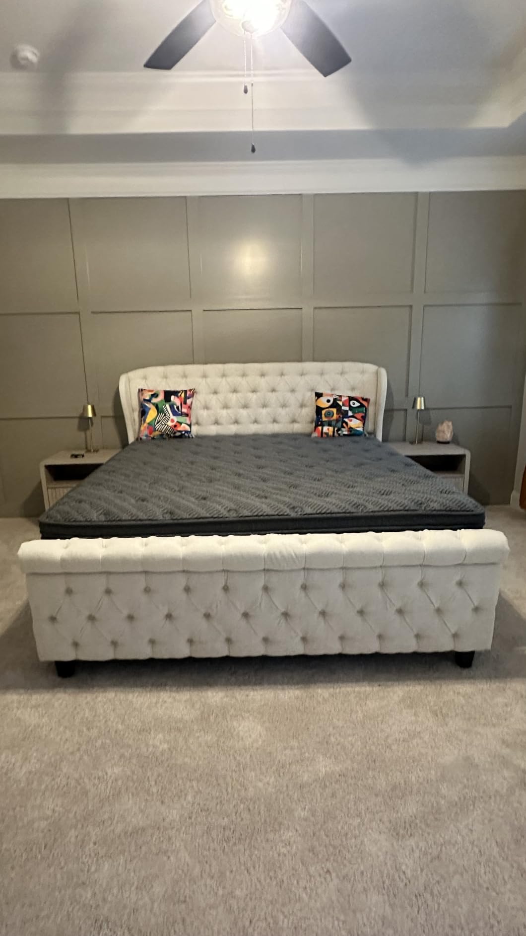 inight Queen Mattress, 12 Inch Firm Hybrid, Heavy-Duty Cooling Foam Coil | Firm, heavy-duty support. Sag-resistant pocket coils and cooling foam keep you lifted, prevent sinking, and align the spine customer photo 1