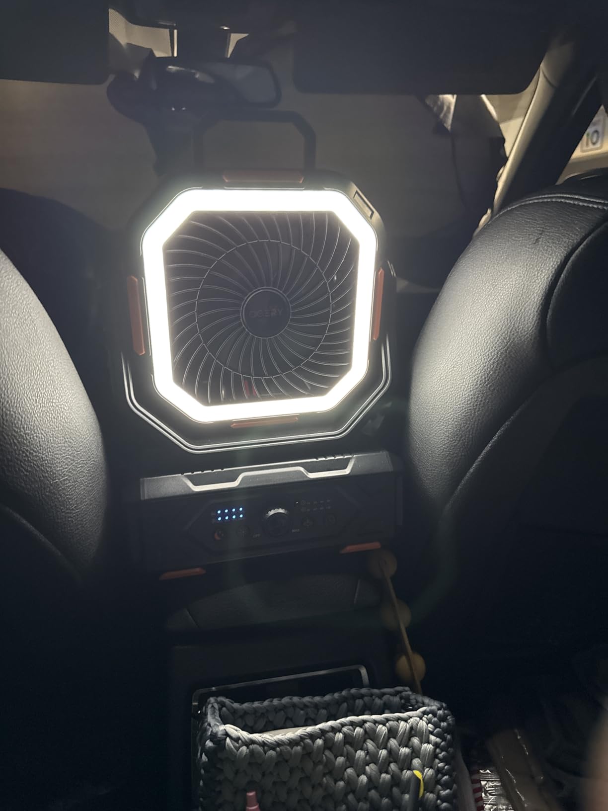 Camping Fan, Portable Fan Rechargeable with 20000mAh Battery, Stepless Speed Control, Fast Charging, Remote & LED Lantern for Tent, Travel, Car Camping, Camping Essentials customer photo 2