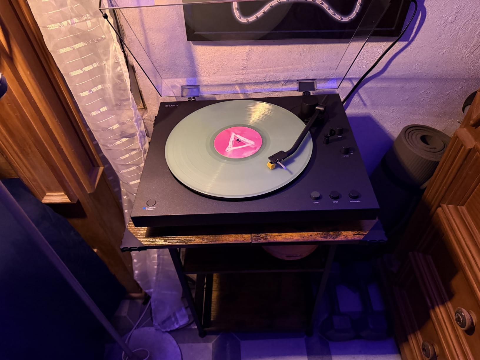 Sony PS-LX5BT Premium Wireless Bluetooth Turntable with Full Auto Playback, Built-in Phono EQ, Wired & Wireless Connection, 2026 Model customer photo 1