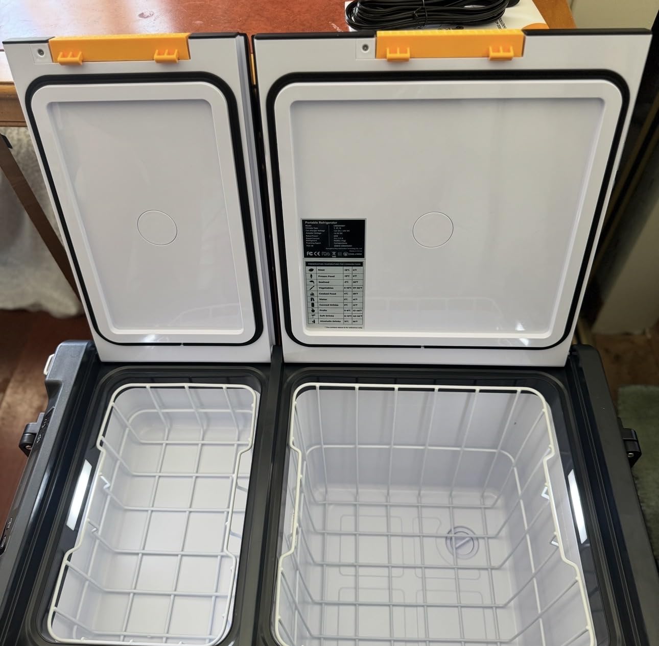 BougeRV 12V Refrigerator CRD2 V2.0 61QT, -4°F~68°F, Dual Zone Car Fridge | Dual Zone Cooling, Independent Temp Control, Optional 240 Wh Battery, Wheels and Telescopic Handle, Outdoor Camping Travel RV customer photo 2