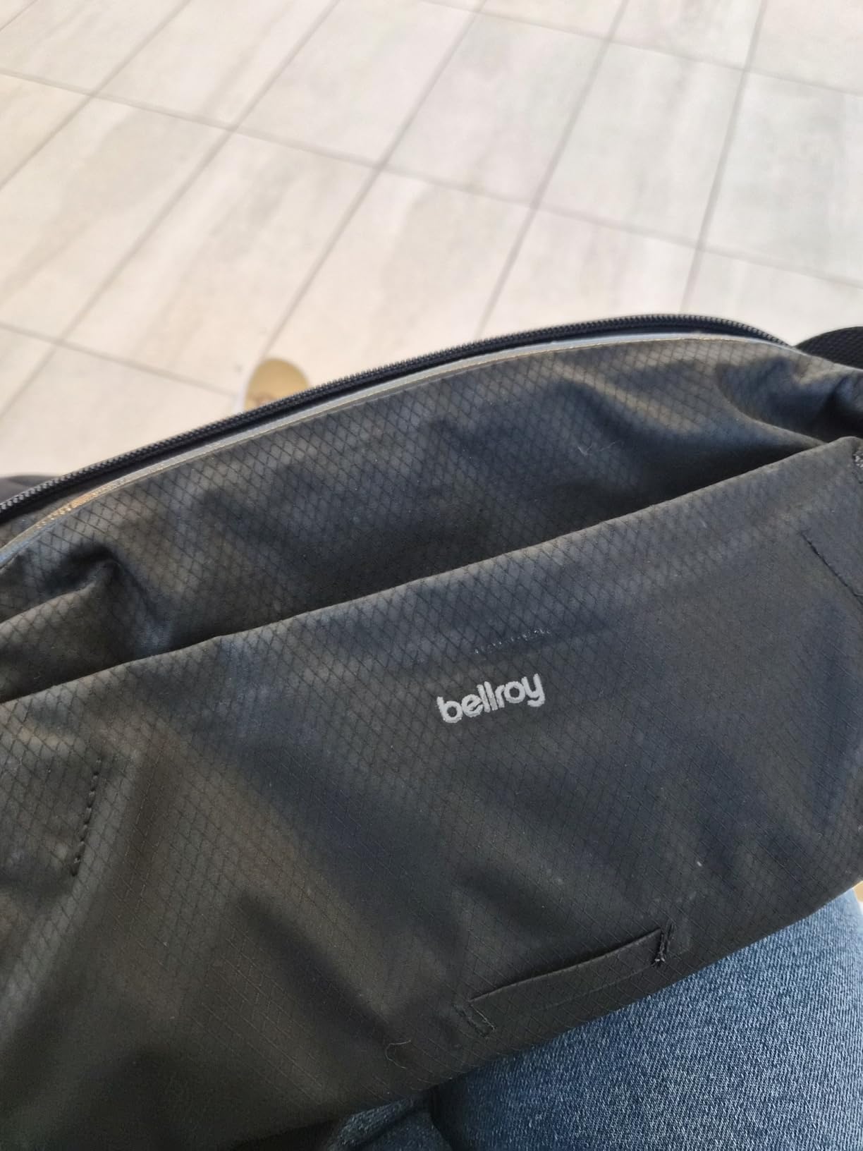 Bellroy Lite Sling (lightweight crossbody bag) - Fog customer photo 2