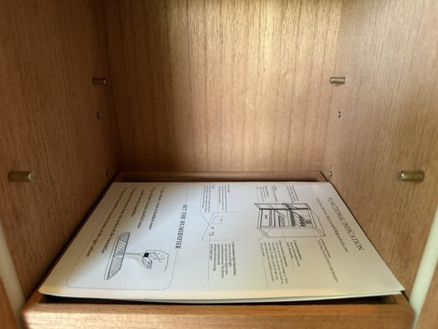 60-100 Count Cigar Humidor Cabinet with LED and Digital Hygrometer | Spanish cedar drawers, 3-sided light, digital hygrometer, humidifiers and humidity packs for 60-100 cigars customer photo 2