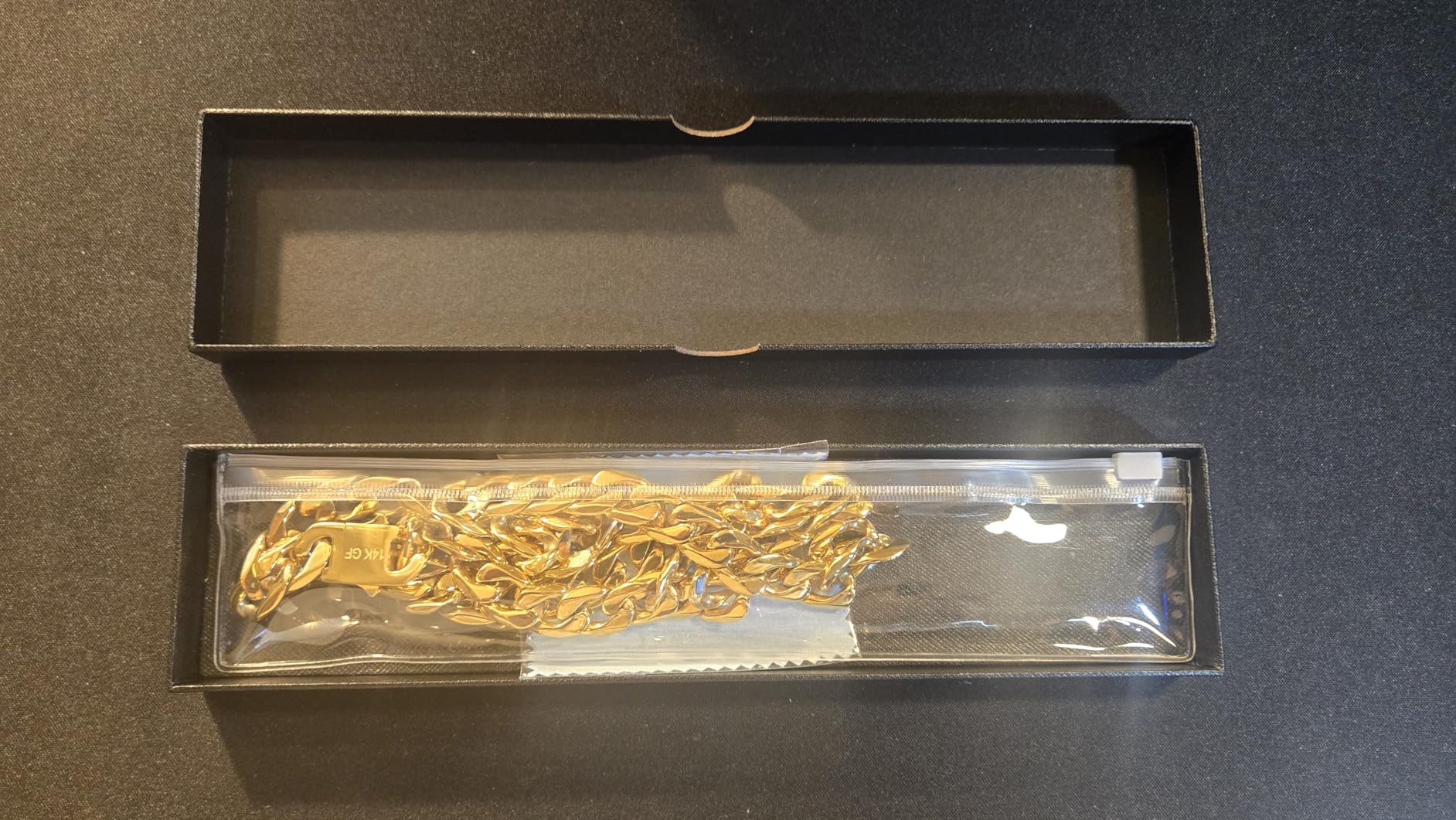 Qlaway 14MM Gold Cuban Link Chain for Men, 316L Stainless Steel and 14K Gold Filled, Gold Chains for Men, Available In 22/24/26/28/30 Inches, Gold Mens Necklace customer photo 2