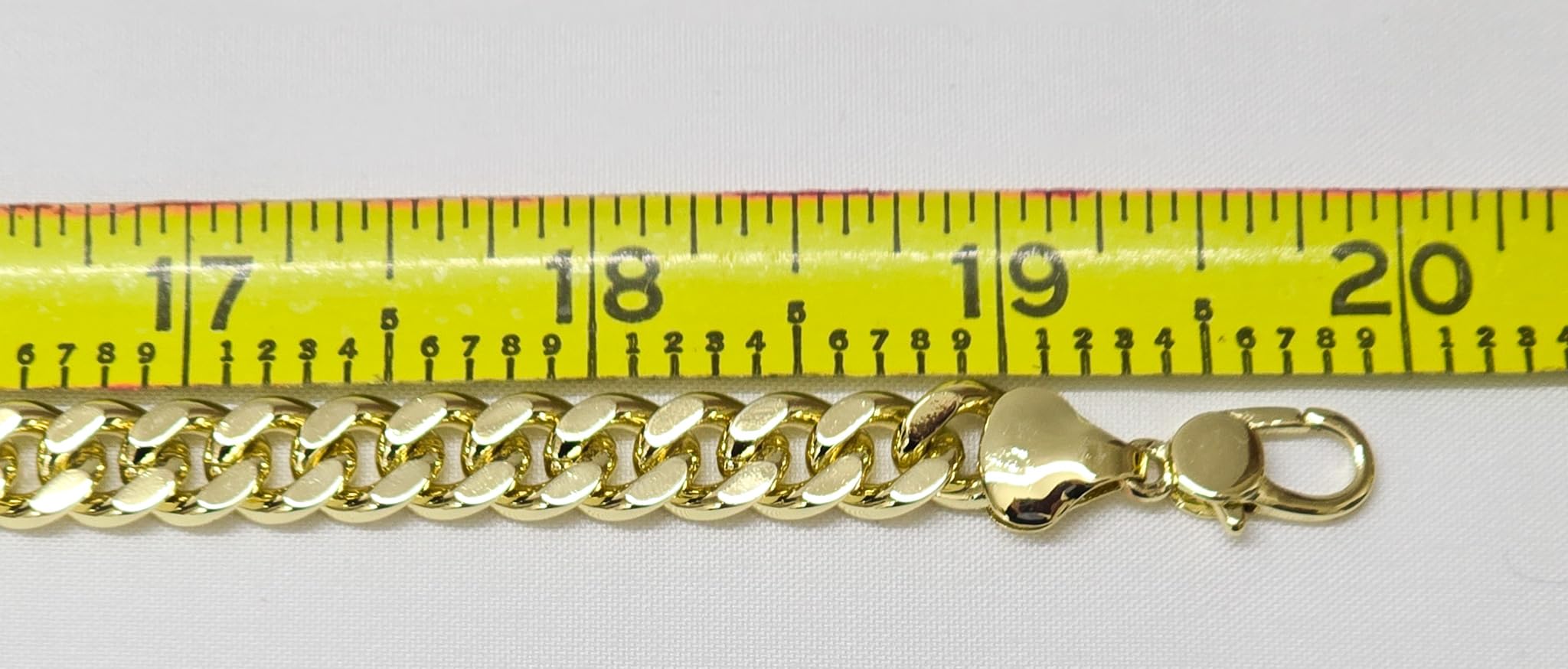 8mm Gold Cuban Link Chain Necklace for Men & Women, 14K Gold Chain Necklace for Women & Men Chains for Mens Cuban Chains Necklaces, Dainty Jewelry Gifts Size 18/20/22/24in customer photo 2