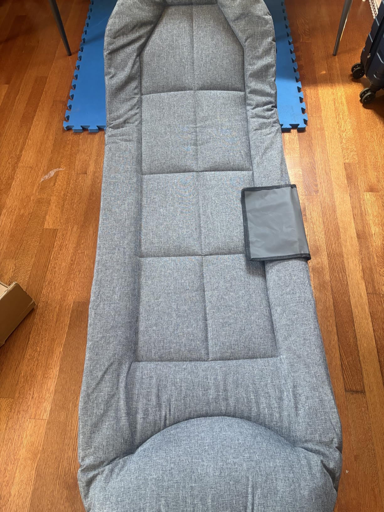 Adjustable Folding Camping Cot with Mattress(80