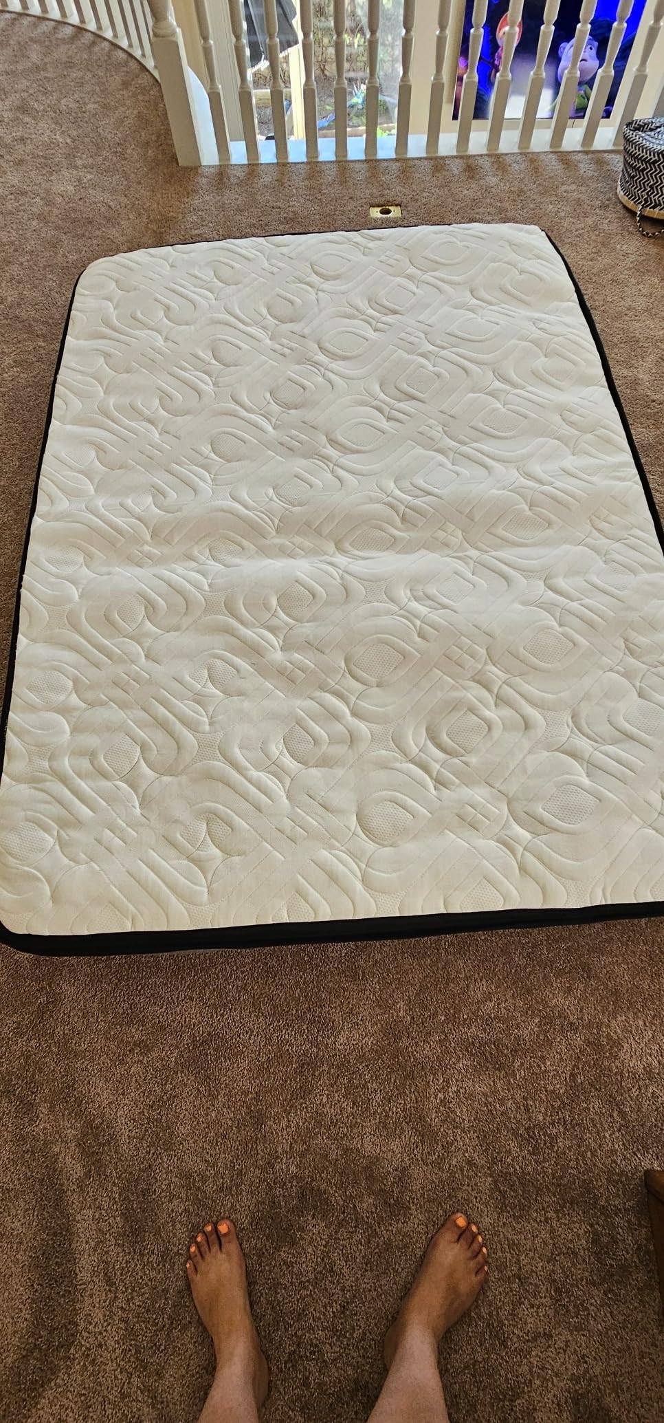 BedStory Firm King Mattress 14 Inch, Hybrid Mattresses 7-Zone Pain Relief - Firm Bed in a Box - Fiberglass Free, CertiPUR-US Certified, 365-Night Trial customer photo 2
