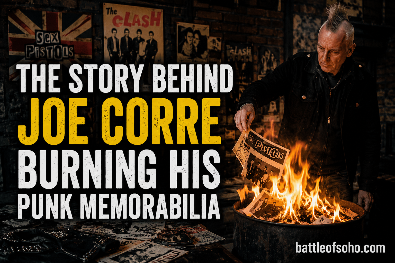 The Story Behind Joe Corre Burning His Punk Memorabilia