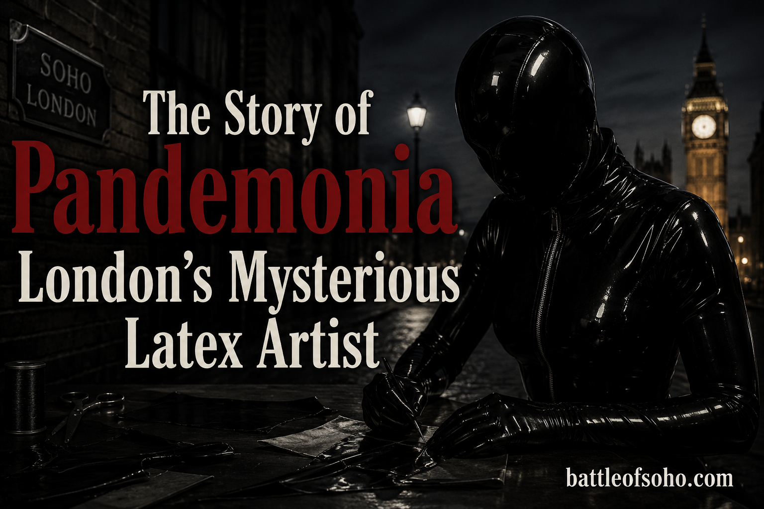 The Story of Pandemonia London's Mysterious Latex Artist