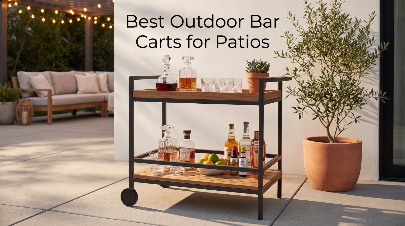 Best Outdoor Bar Carts for Patios