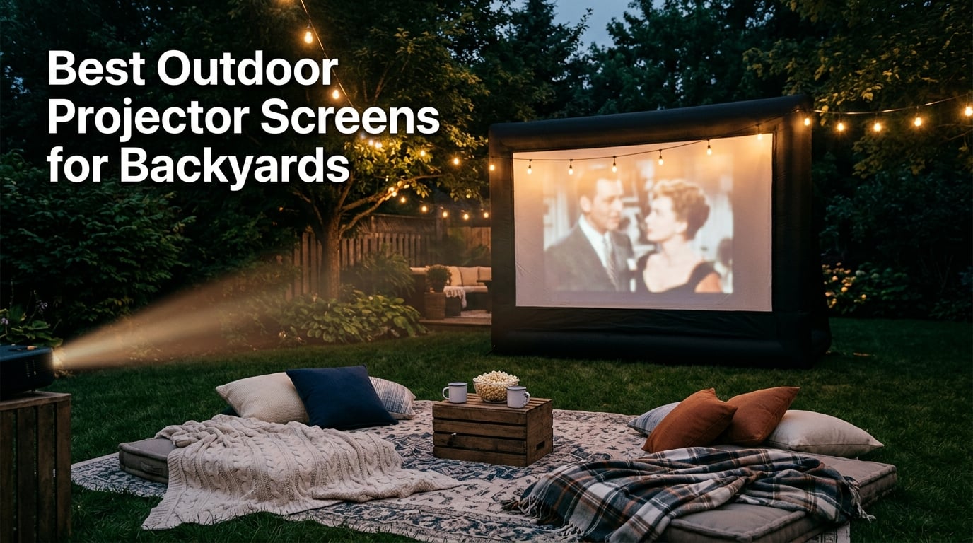 Best Outdoor Projector Screens for Backyards