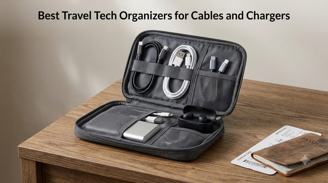 Best Travel Tech Organizers for Cables and Chargers