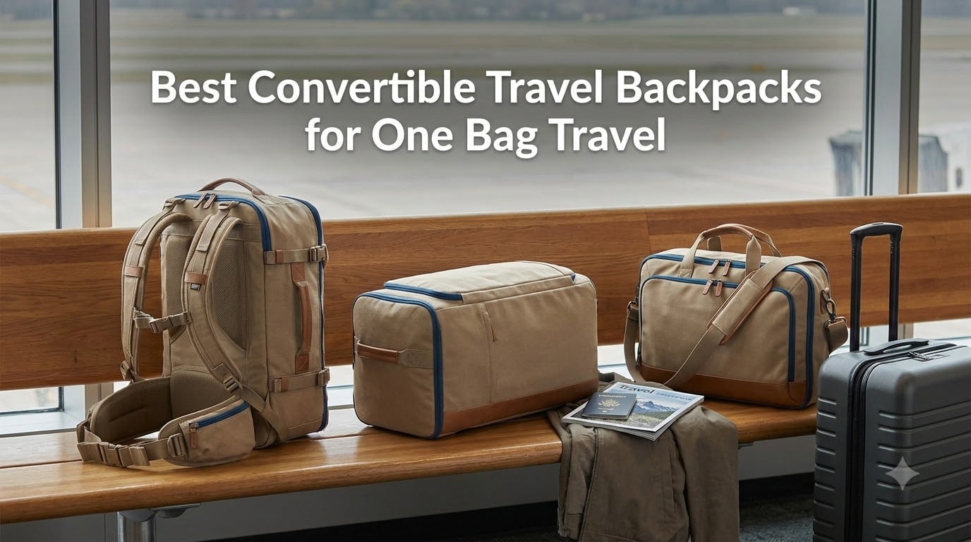 Best Convertible Travel Backpacks for One Bag Travel