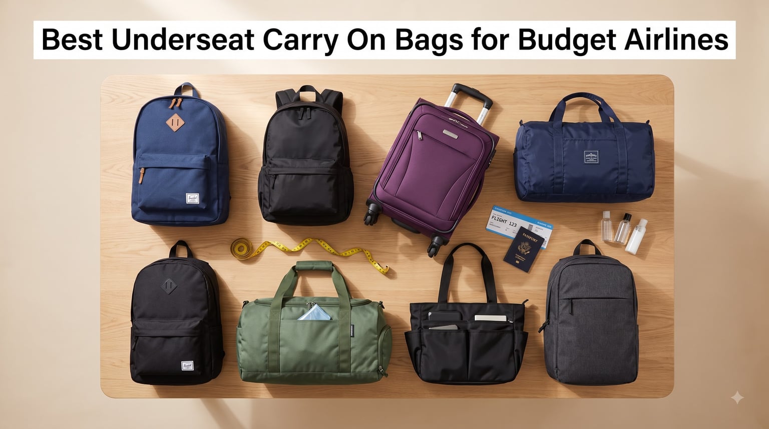 Best Underseat Carry On Bags for Budget Airlines