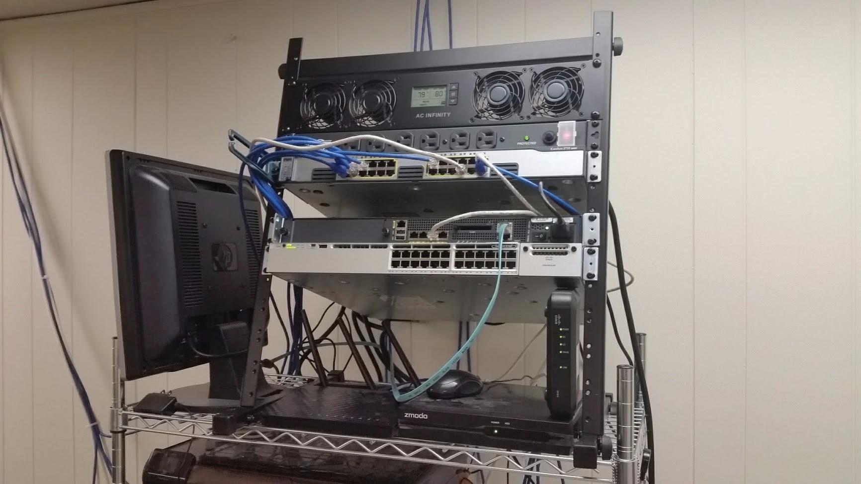 Tripp Lite 14-Outlet Rack Mount Surge Protector Power Strip PDU, 15A, 120V, 3000 Joules, 15ft Cord (DRS-1215) customer photo 1