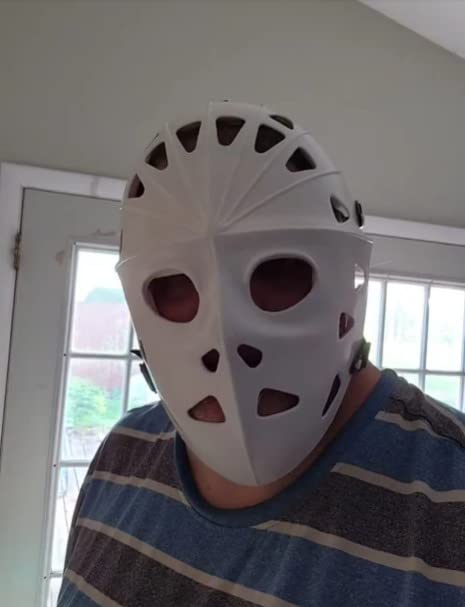 Mylec Adult Street Hockey Goalie Mask - High-Impact - Ventilation Holes + Adjustable Straps - Street Hockey Only customer photo 1