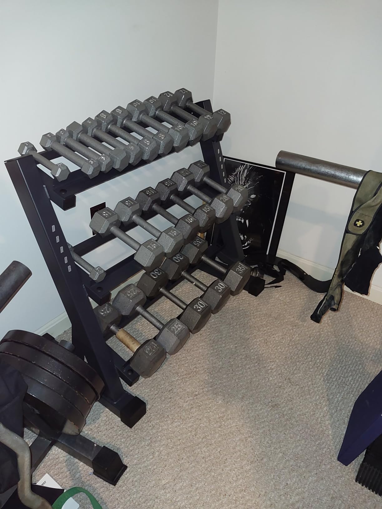 Marcy Weight Storage Organizer Racks for Dumbbells, Kettlebells, Weight Plates customer photo 2
