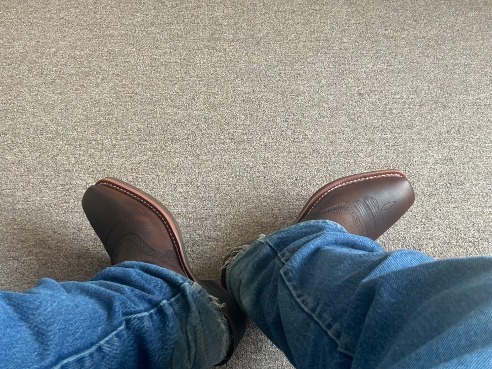 Ariat Heritage Roughstock Western Boot - Men's Square Toe Leather Work Boot customer photo 2