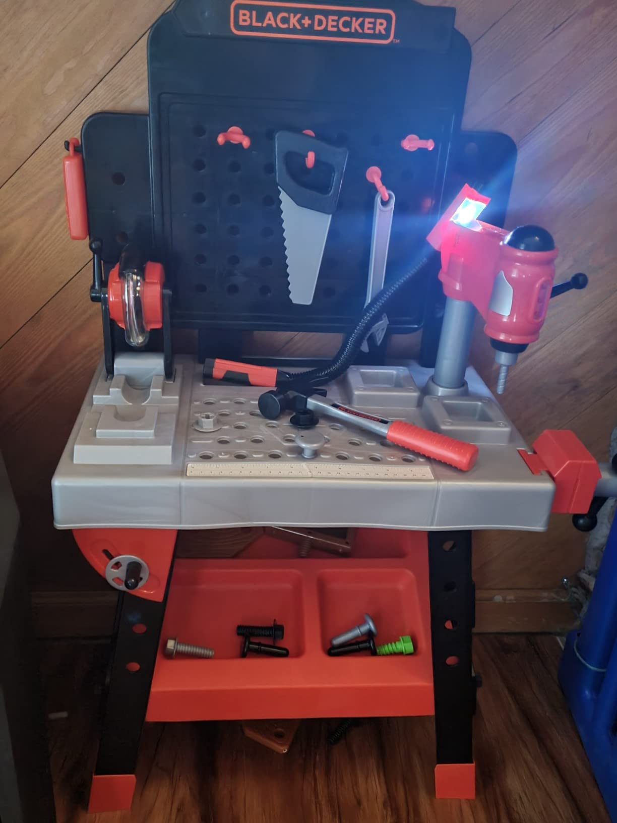 JAKKS Pacific Black+Decker Kids Workbench - Power Tools Workshop - Build Your Own Toy Tool Box - 75 Realistic Toy Tools and Accessories customer photo 2