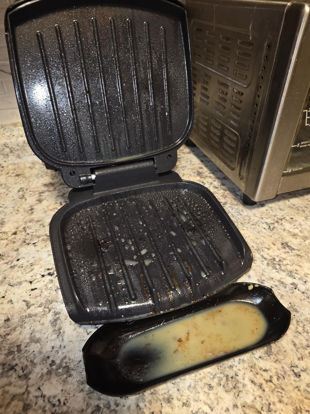 George Foreman GR10B 2-Serving Mini Grill & Panini Press, Compact 7.3