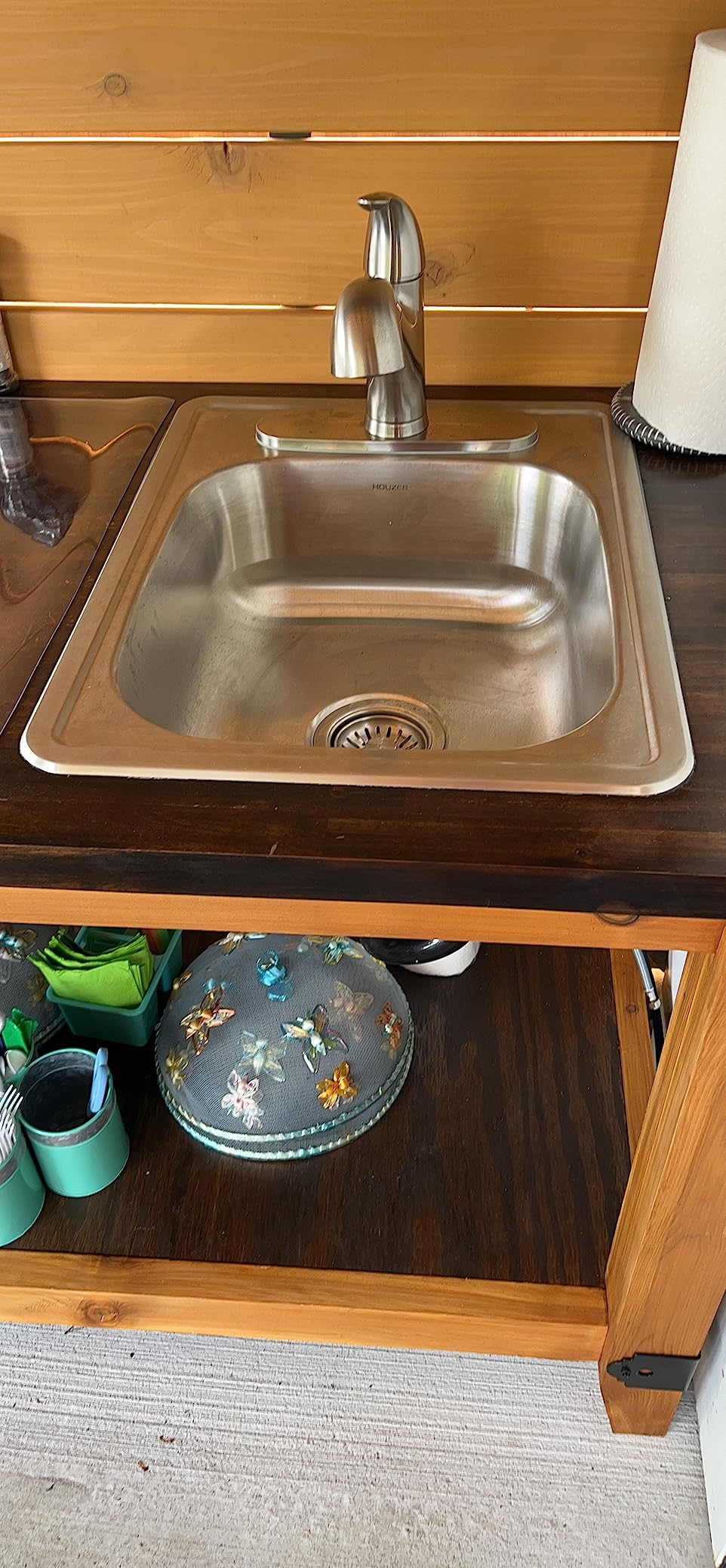 Houzer Hospitality Stainless Steel Bar & Prep Sink: 15 Inch Drop-In Topmount 2-Hole Sink for Bar & Kitchen, Durable & Versatile, Essential for Home & Apartment: 1515-6BS-1 customer photo 2