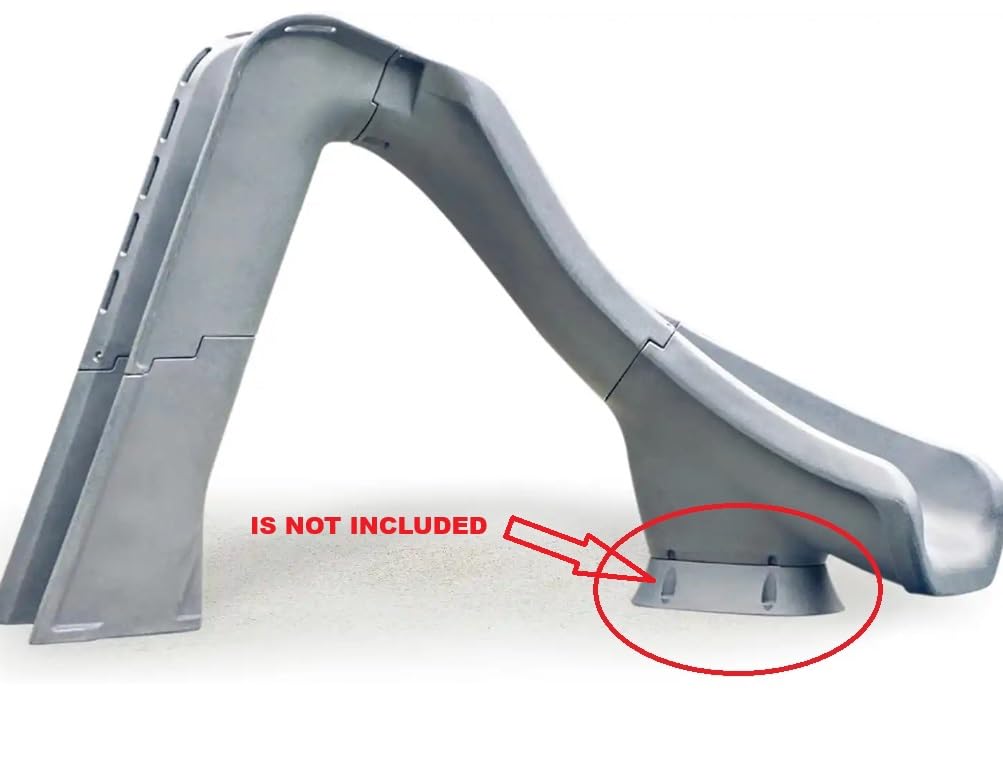 S.R.Smith Typhoon Pool Slide, Gray - Premium Water Slide | Right-Curve Water Slide for Inground Pools, Deck-Mounted with an Enclosed Ladder for Safety customer photo 1