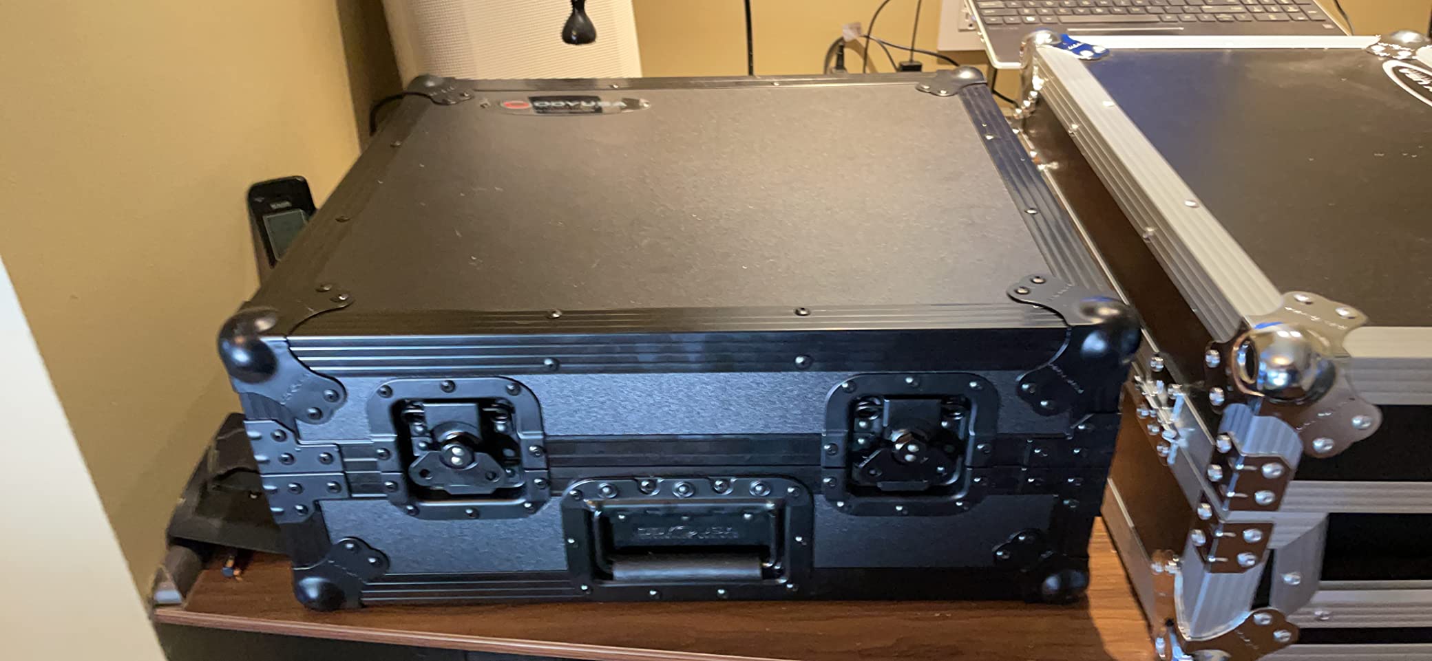 Odyssey FZ1200BL Black Label Turntable Flight Case | Protects dj record player deck, rugged touring build, snug interior fit, road-ready construction customer photo 1