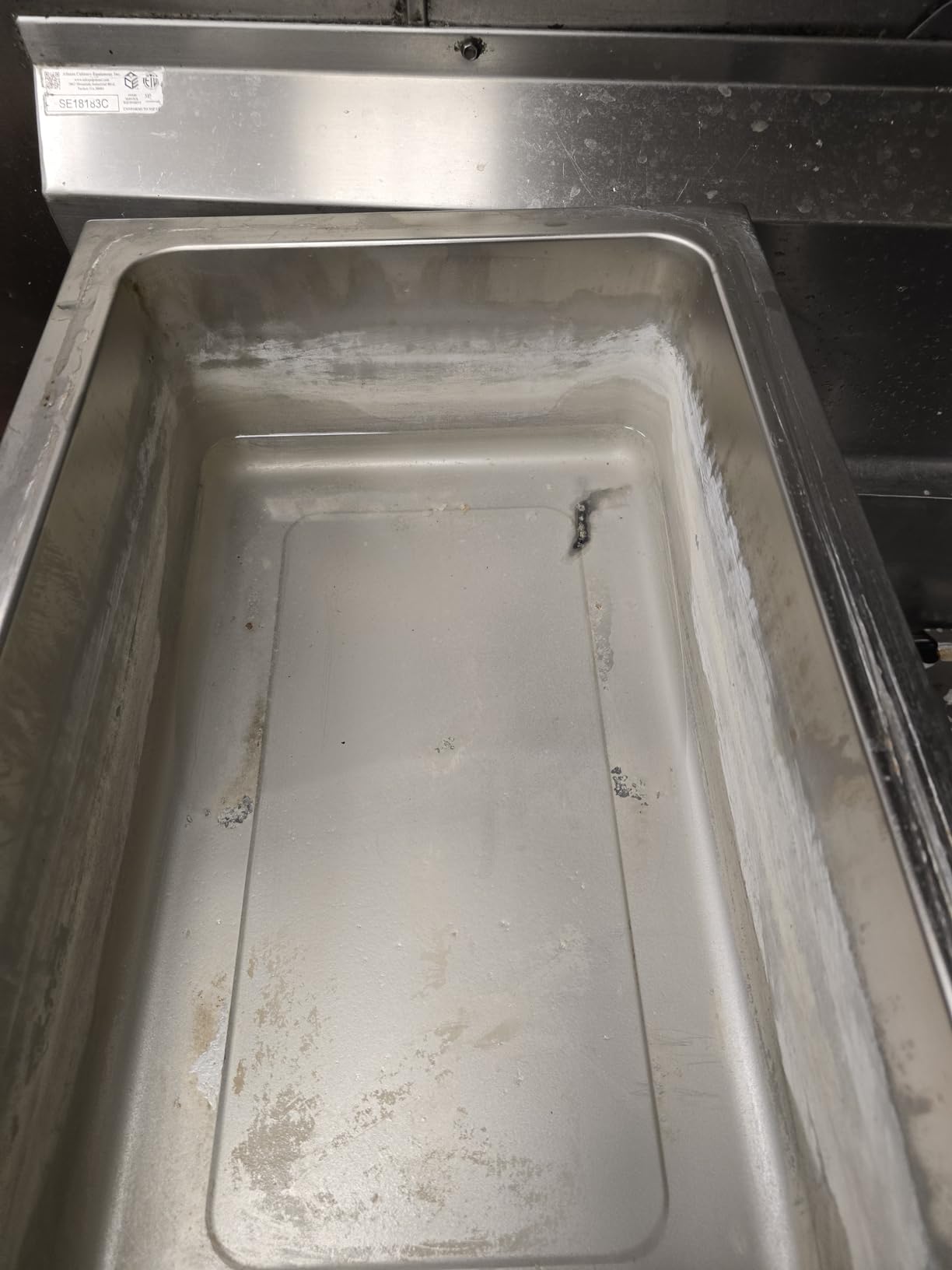 Winco FW-S500 Commercial Portable Steam Table Food Warmer 120V 1200W, Stainless Steel, Large customer photo 2