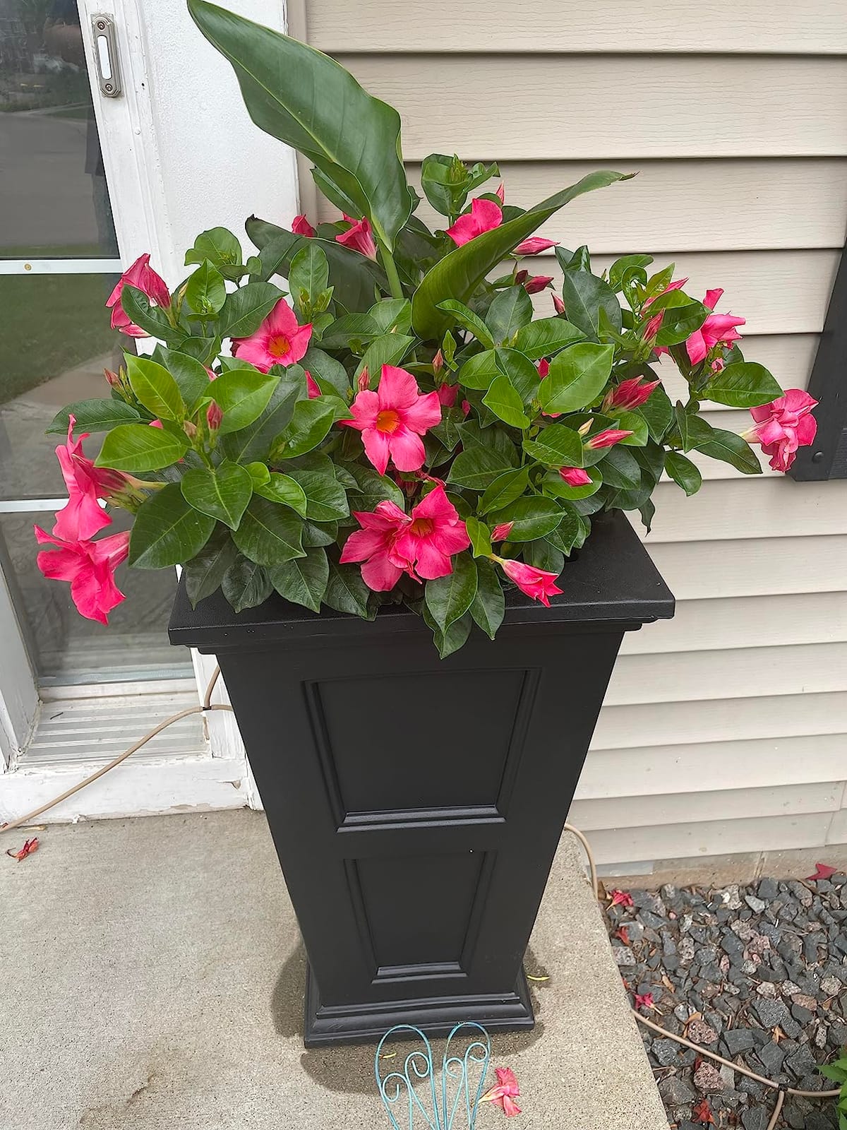 Mayne Fairfield 28in Self-Watering Tall Square Planter, Black customer photo 1