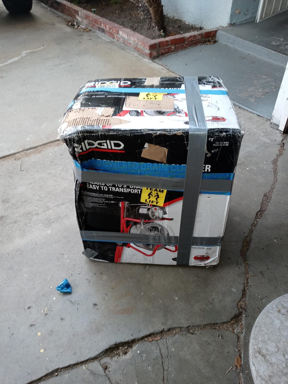 RIDGID K-400 Drain Cleaning 115-Volt Drum Machine Kit with AUTOFEED Control and C-32IW 3/8