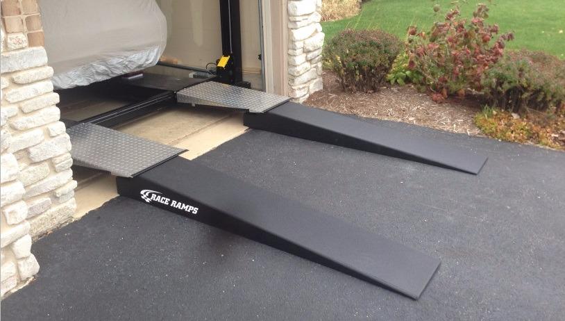 Race Ramps 7in Portable Trailer Ramp, Lightweight & Non-Scratch, 2-Pack | Automotive Platform for Trailer Loading, Vehicle Maintenance, Display and Oil Changes customer photo 2