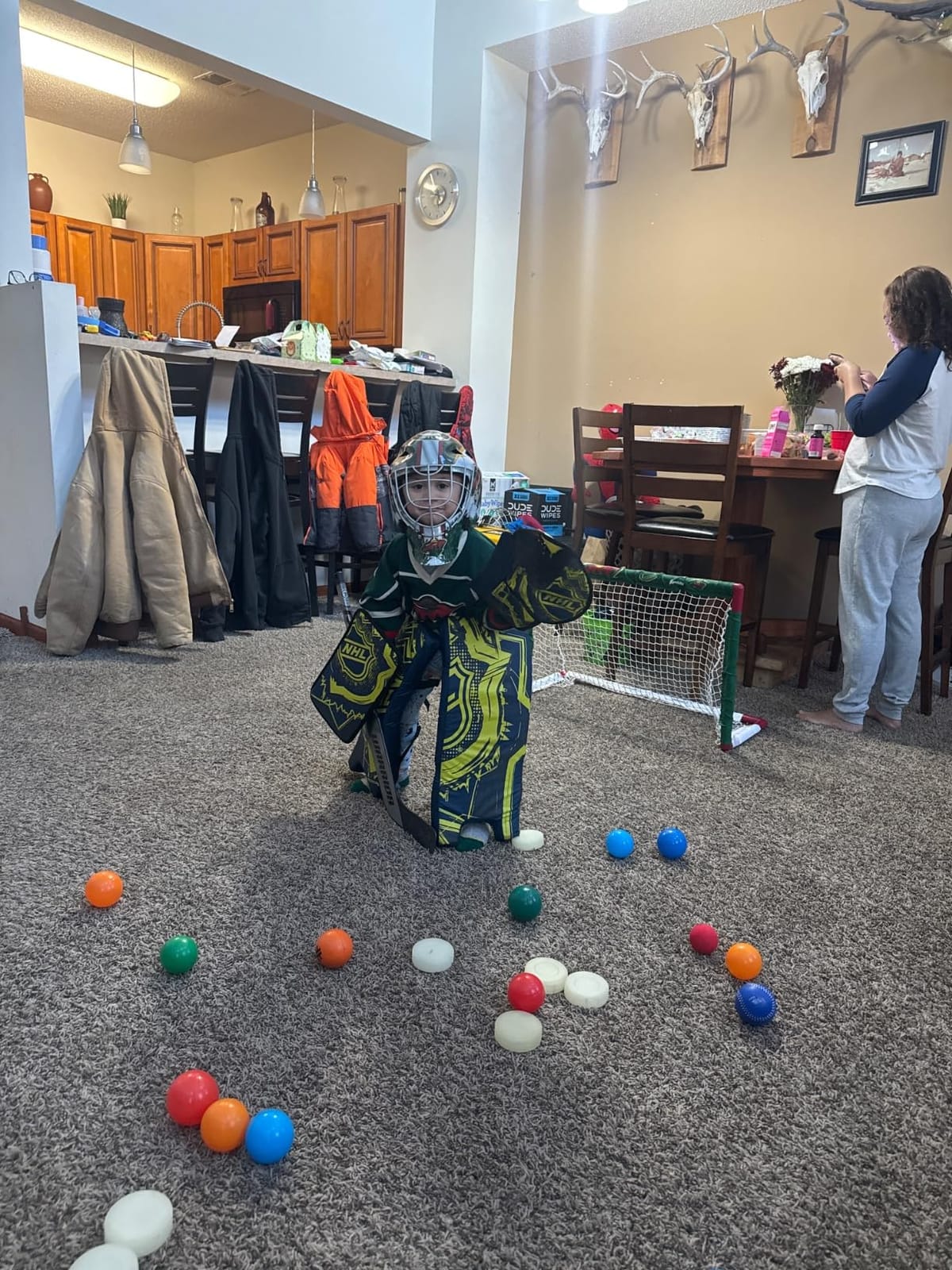 Franklin Sports Extreme Street Hockey Goalie Set | Beginner-Ready Gear, Includes Blocker + Catch Glove + Leg Pads, Adjustable Straps for Secure Fit, For Ages 6+ customer photo 2