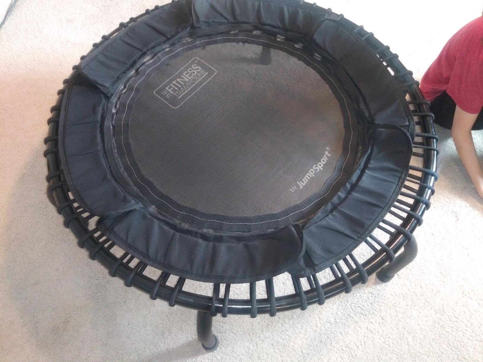 JumpSport Workout Rebounder for Adults, Mini Fitness Trampoline customer photo 2