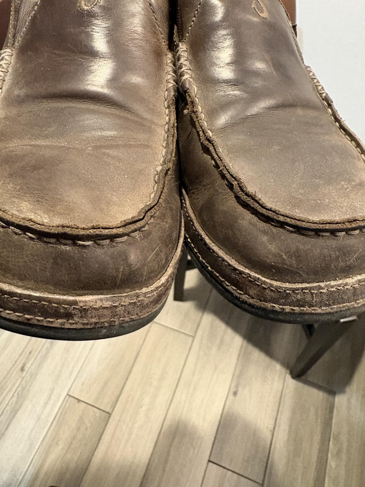 OLUKAI Moloa Men's Premium Leather Shoes, Easy Slip On & Off Design, Casual & Versatile Loafer, Drop-in Heel & Enhanced Traction customer photo 2