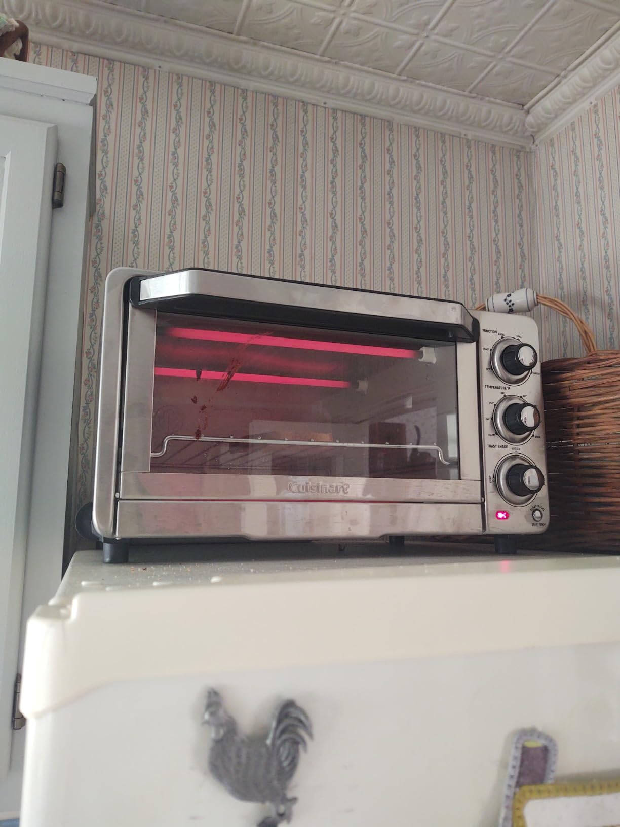 Cuisinart Toaster Oven Broiler, 1800W Countertop Design, 0.5 cu. ft. | Custom Classic small toaster oven, nonstick interior & shade control settings, fits 11