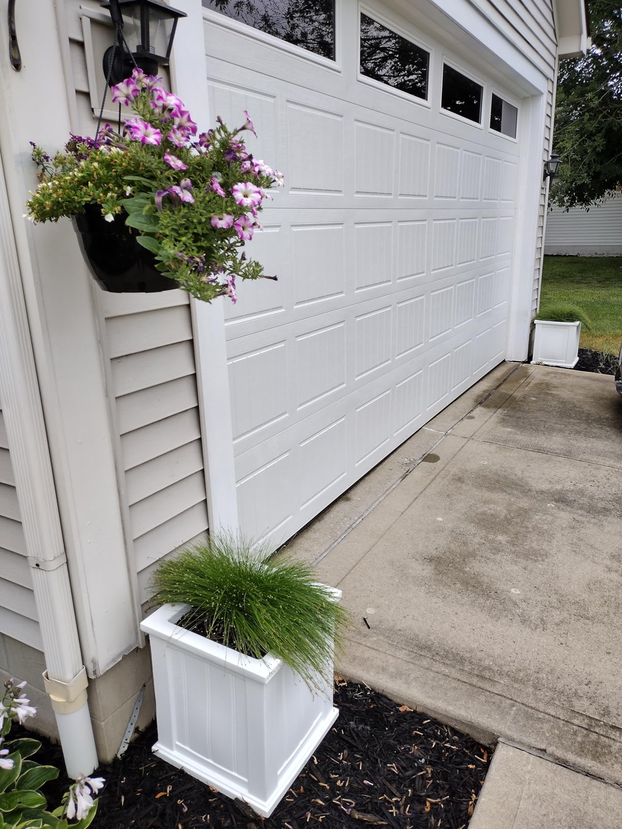 Mayne Cape Cod 14in Self-Watering Square Planter, Black | Self-watering, All season, Fade resistant, Double-wall design, 15-year warranty customer photo 2