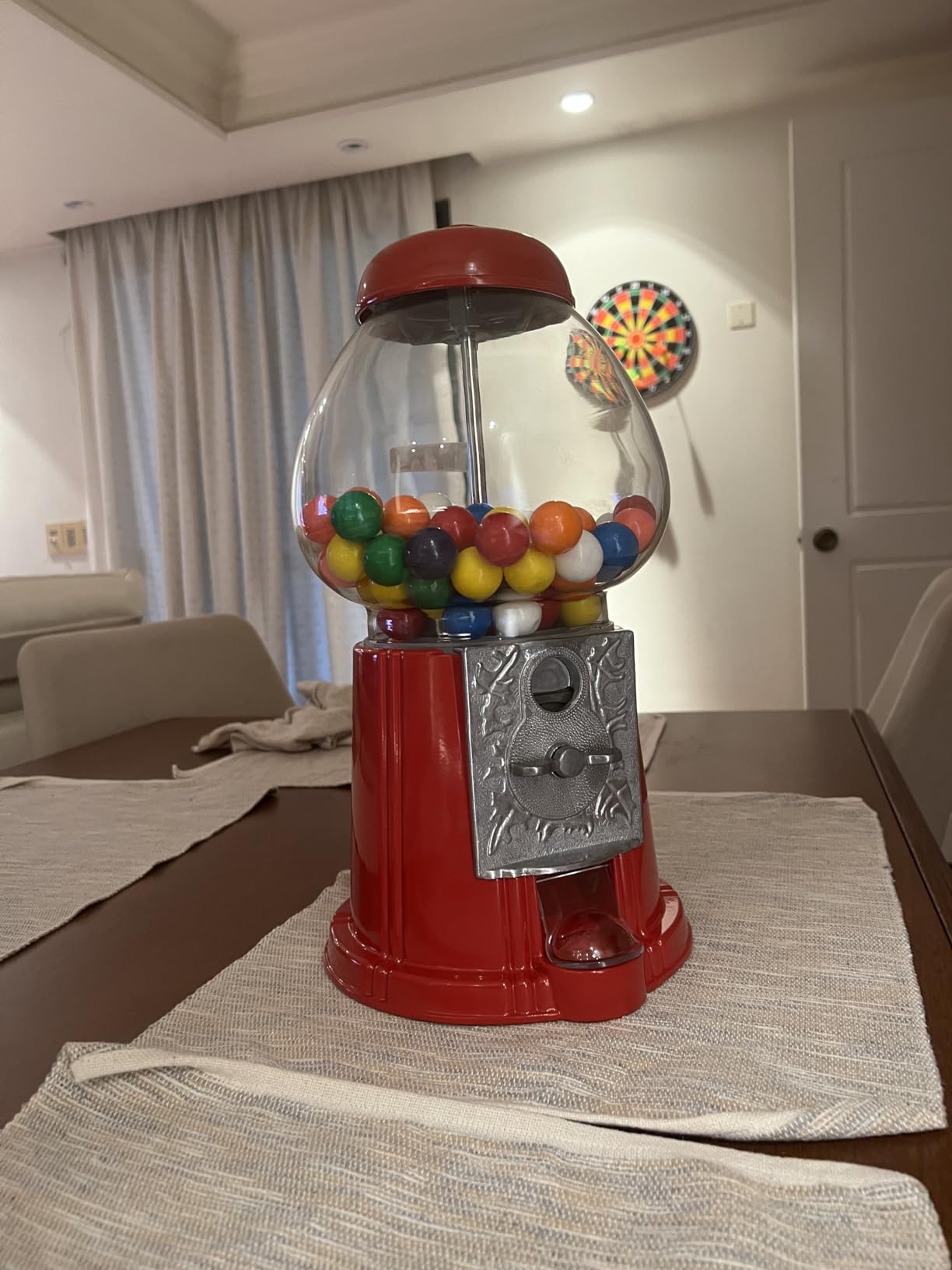 Great Northern Popcorn Gumball Machine with Coin Bank, Red, 15