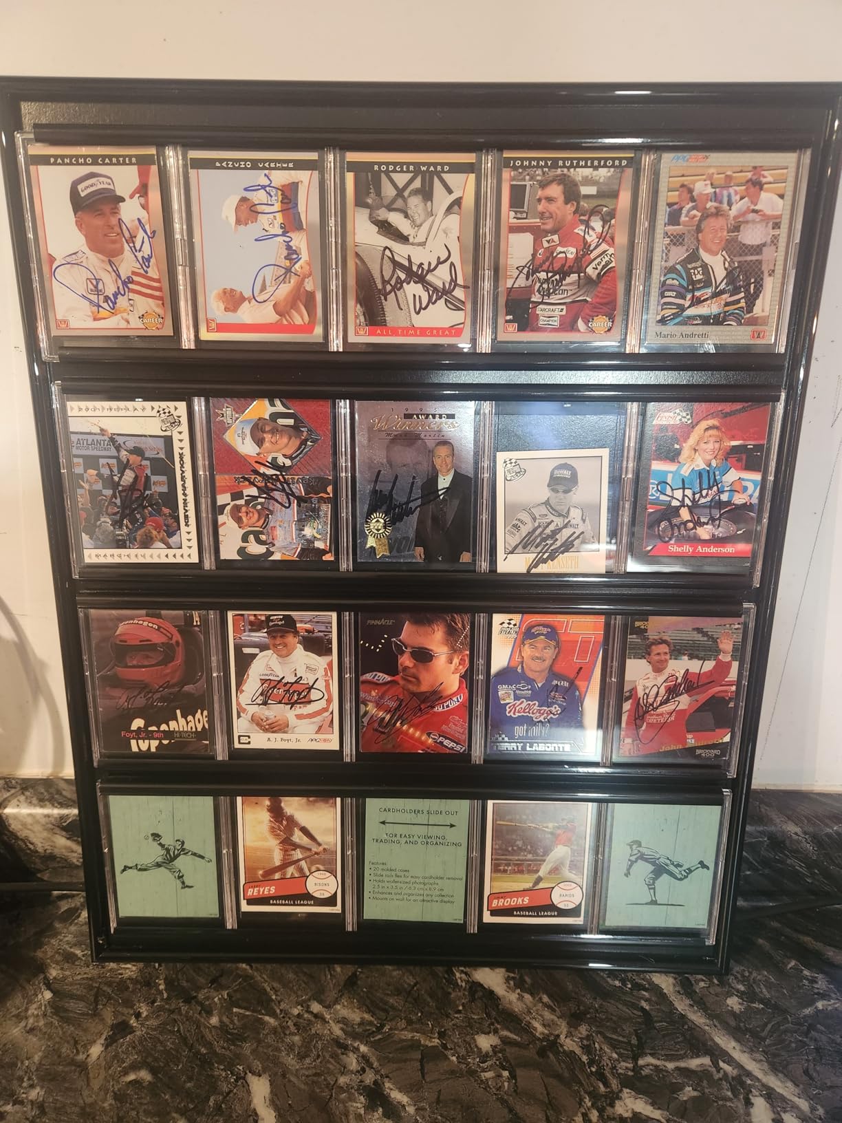 MCS 16x20 Inch Collector Card Wall Display, Holds 20 Sports Cards, Black (52894) customer photo 1