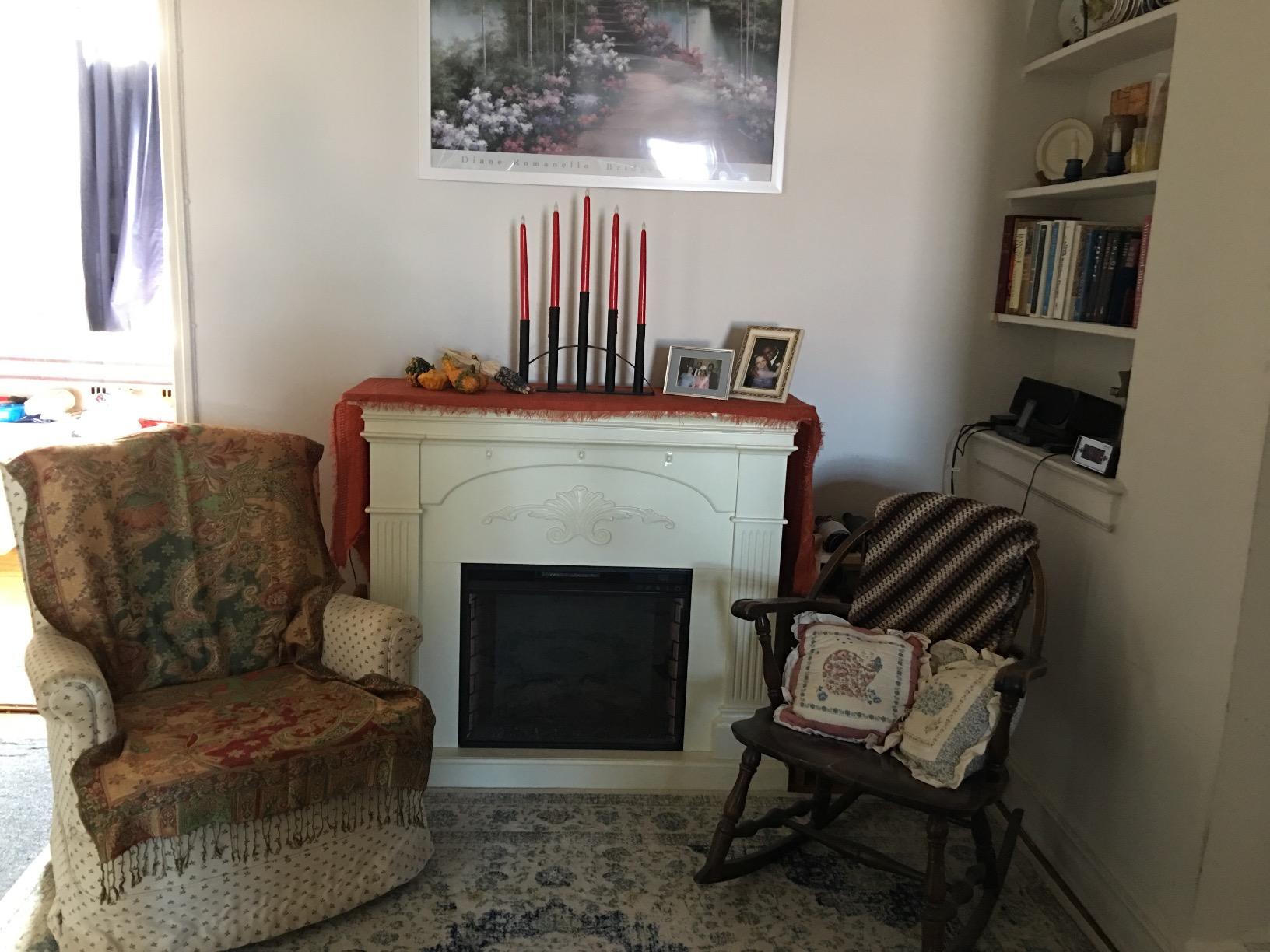 SEI Furniture - Sicilian Harvest Electric Fireplace - Ivory - Transitional Design, Ideal for Living Room, Bedroom (FE9275) customer photo 1