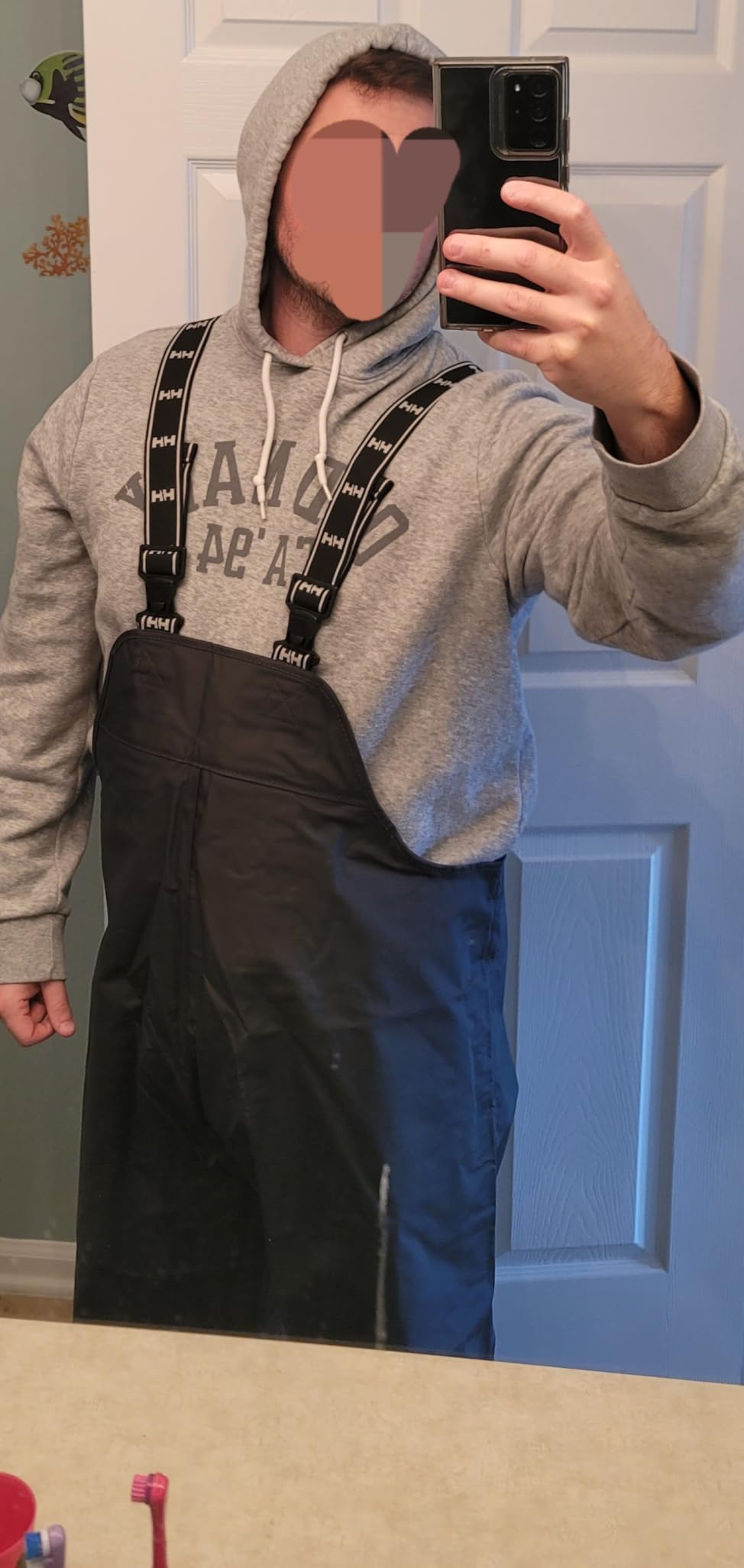 Helly Hansen Mandal Waterproof Bib Overalls for Men, Fishing Pants | Zippered Chest Pocket, Straight-Cut Legs, Elastic Suspenders, Work Bibs for Men, Heavy Duty Rain Gear, Bib Overalls Men customer photo 2
