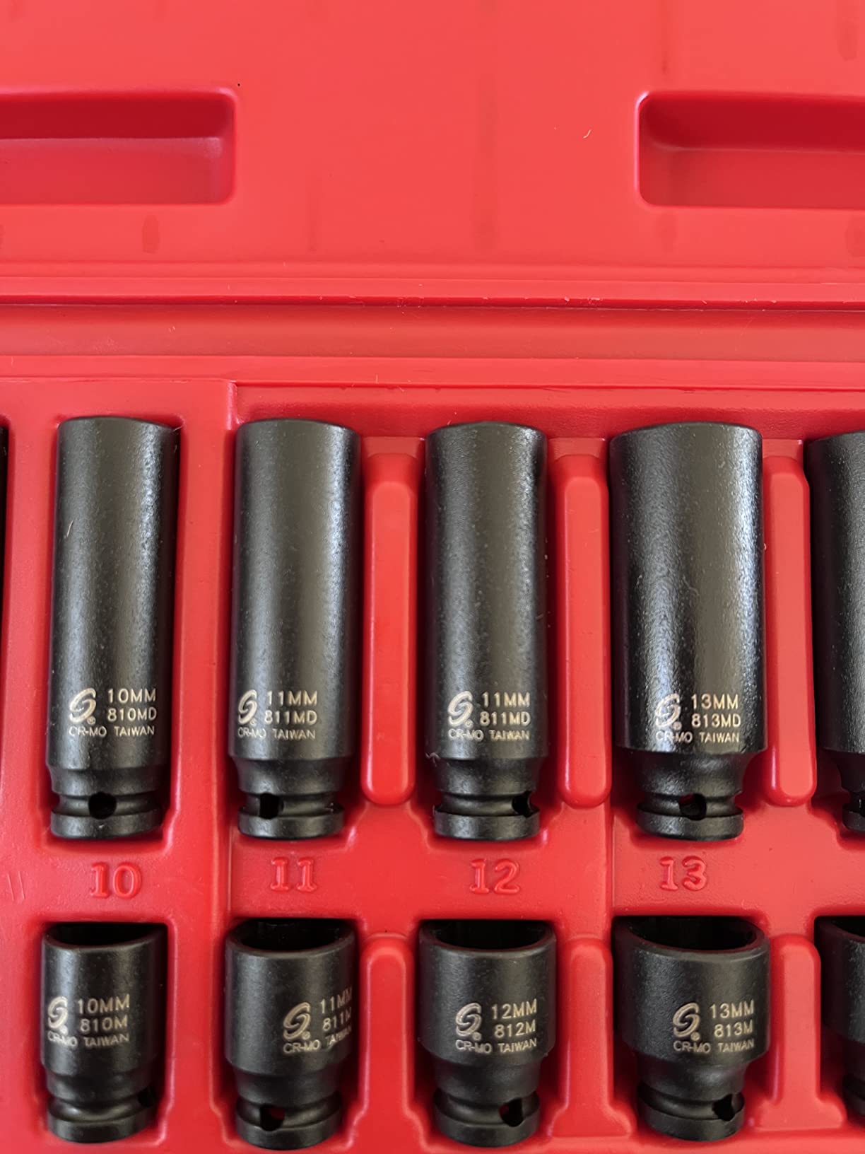 SUNEX TOOLS 1848, 1/4 Inch Drive Master Impact Socket Set, 48-Piece, SAE/Metric, 3/16 Inch - 9/16 Inch, 4mm - 15mm, Standard/Deep, Cr-Mo Alloy Steel, Radius Corner Design, Heavy Duty Storage Case customer photo 2