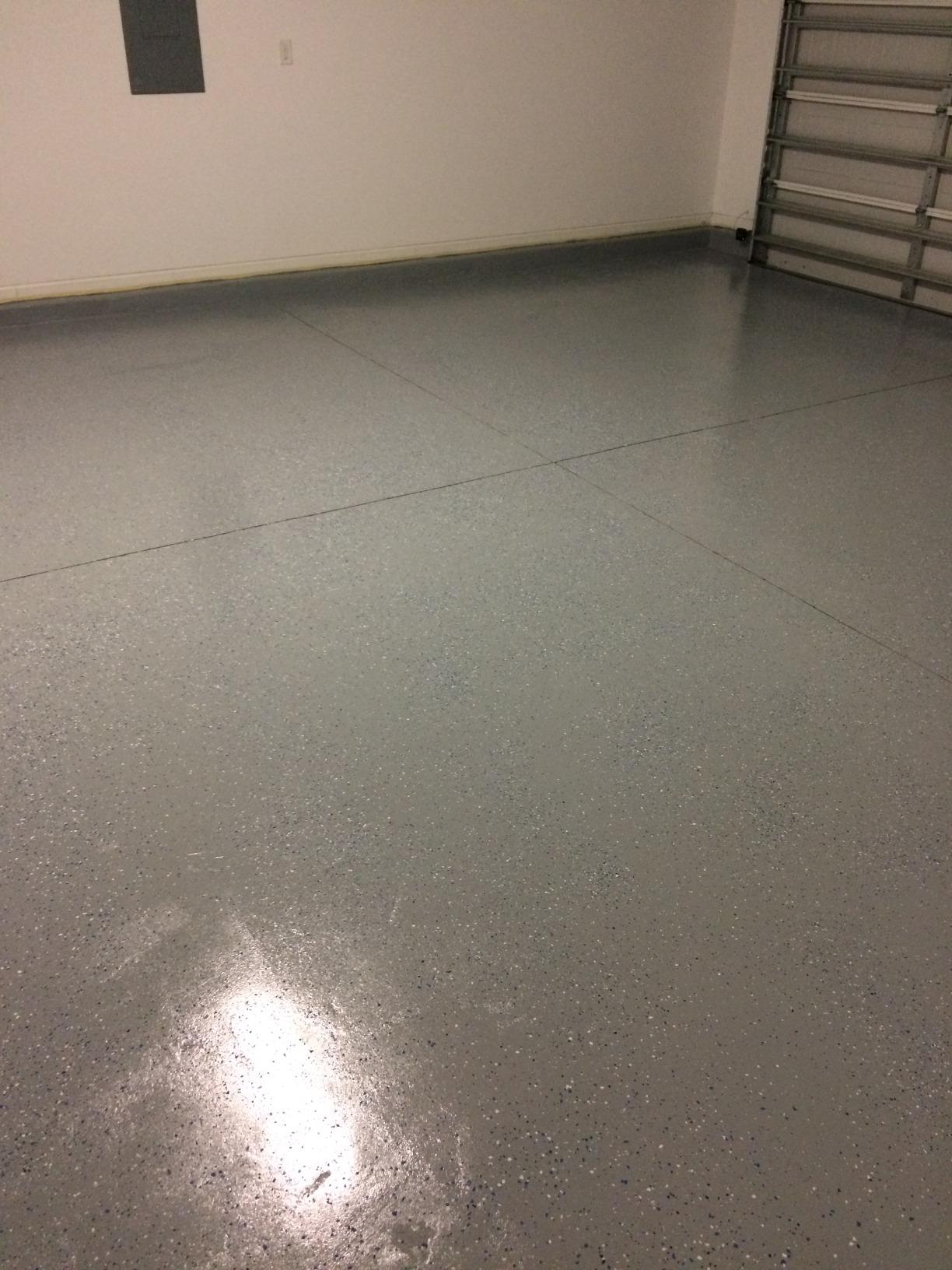 Rust-Oleum 261845 EPOXYSHIELD Garage Floor Coating Kit, 2.5 Car, Gloss Gray customer photo 1