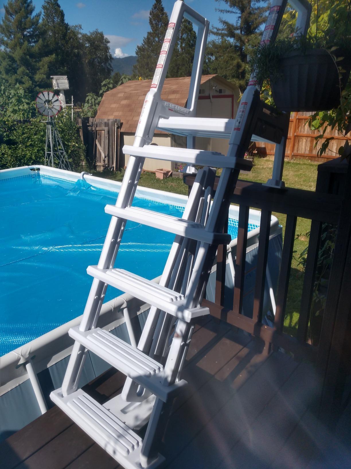 Blue Wave NE1175 Heavy Duty In-Pool Ladder - White customer photo 1
