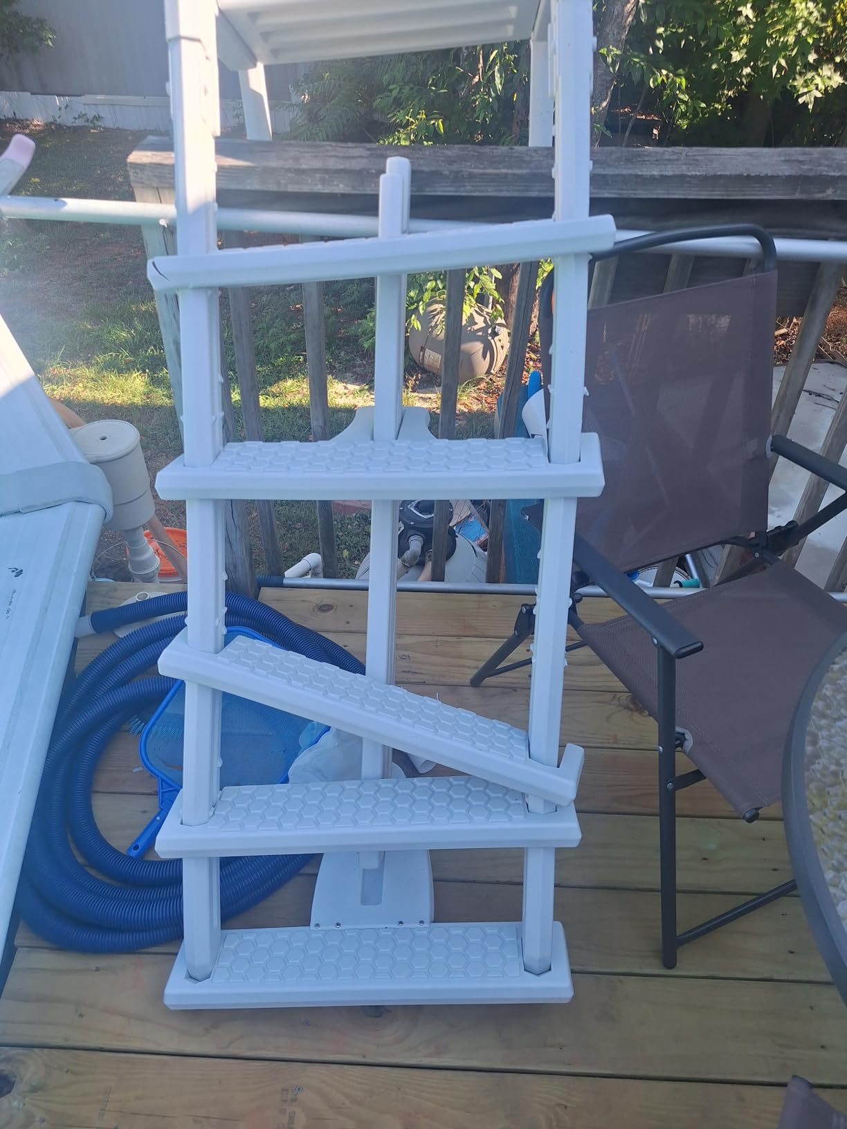 Blue Wave NE1175 Heavy Duty In-Pool Ladder - White customer photo 2