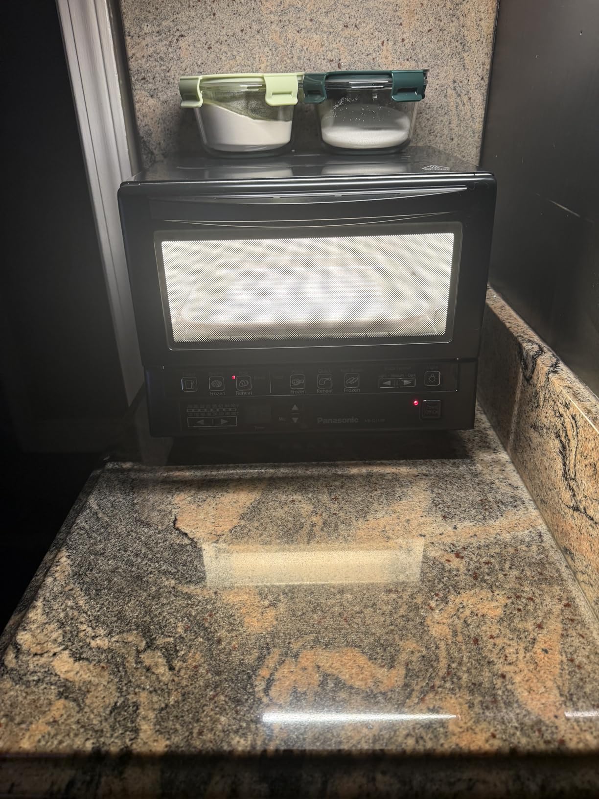 Panasonic FlashXpress Toaster Oven Countertop, 4-Slice Small Toaster Oven Compact Size with Double Infrared Heating, 6 Auto Cook Options and Precise Temperature Control, 1300W - NB-G110P (Silver) customer photo 2