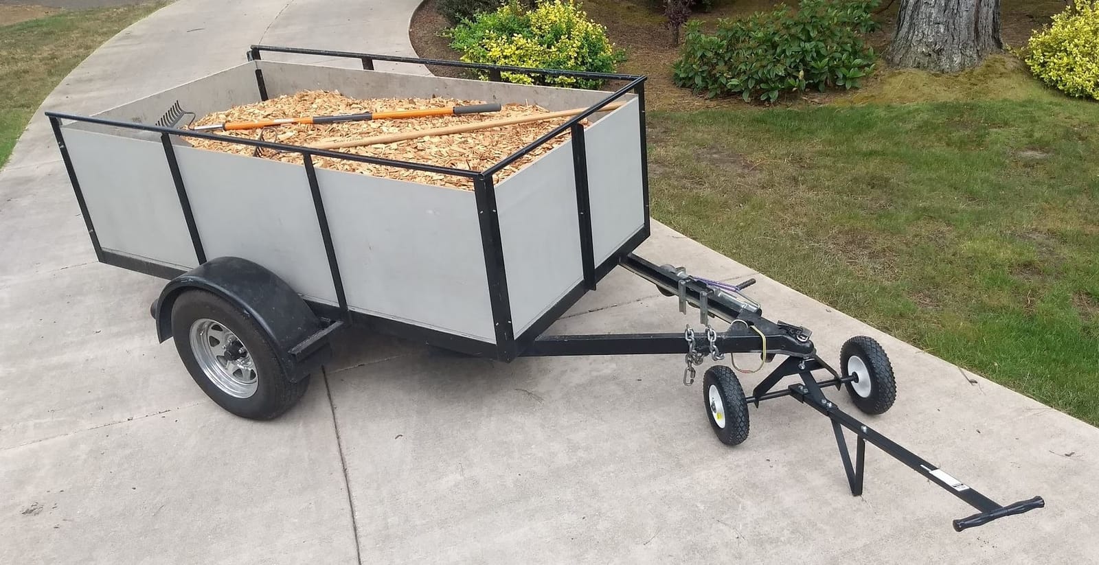 MaxxHaul Trailer Dolly - 600 lb Capacity - Boat Utility Jet Ski Trailer Mover - 12-Inch Pneumatic Tires - Alloy Steel (70225) customer photo 1