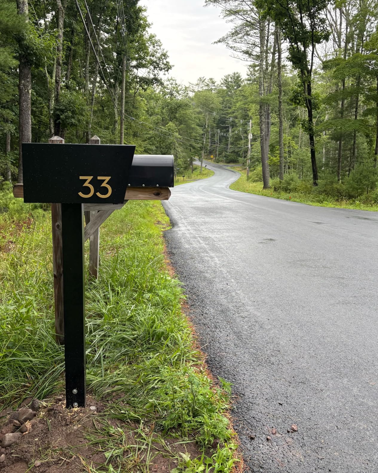 Mail Boss Mail Manager Modern Locking Post Mount Mailbox, USPS Approved | Mail Boss 7506 Mail Manager Curbside Locking Security Mailbox, Black, Large customer photo 2