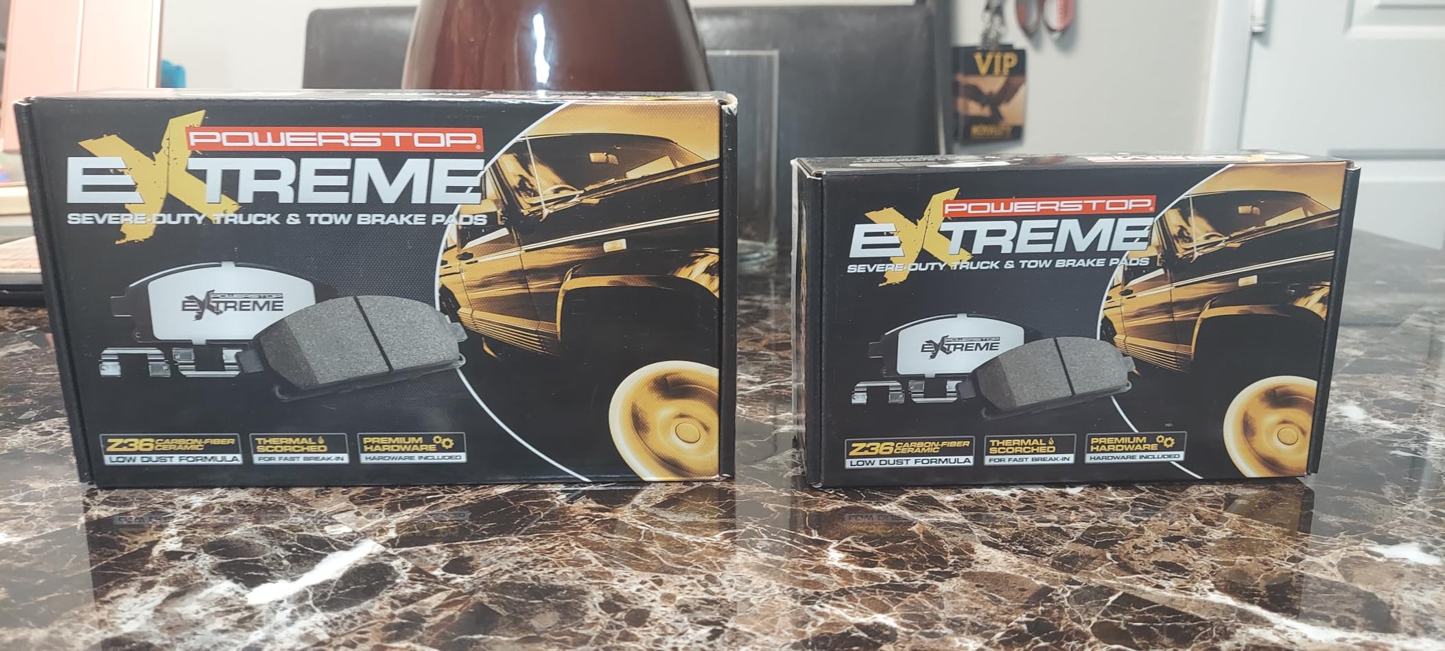 PowerStop Z36 Truck & Tow Brake Pad Set Front Z36-1084 | Ram 1500, Dodge Durango, Dodge Ram 1500 Carbon Fiber Ceramic Brake Pads + Installation Hardware customer photo 1