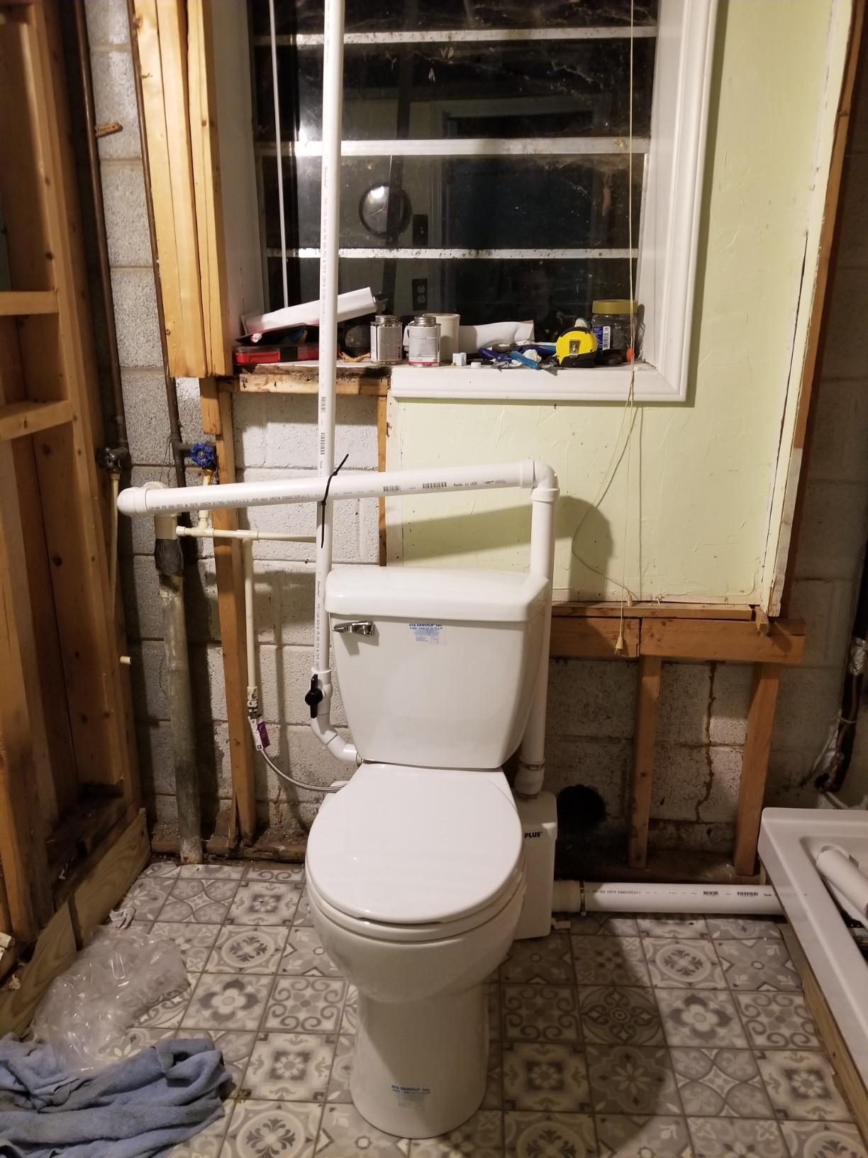 Saniflo SaniPLUS: Macerating Upflush Toilet Kit (with Standard Bowl) customer photo 2